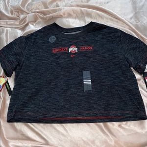 Large Nike Ohio State Crop Top T Shirt